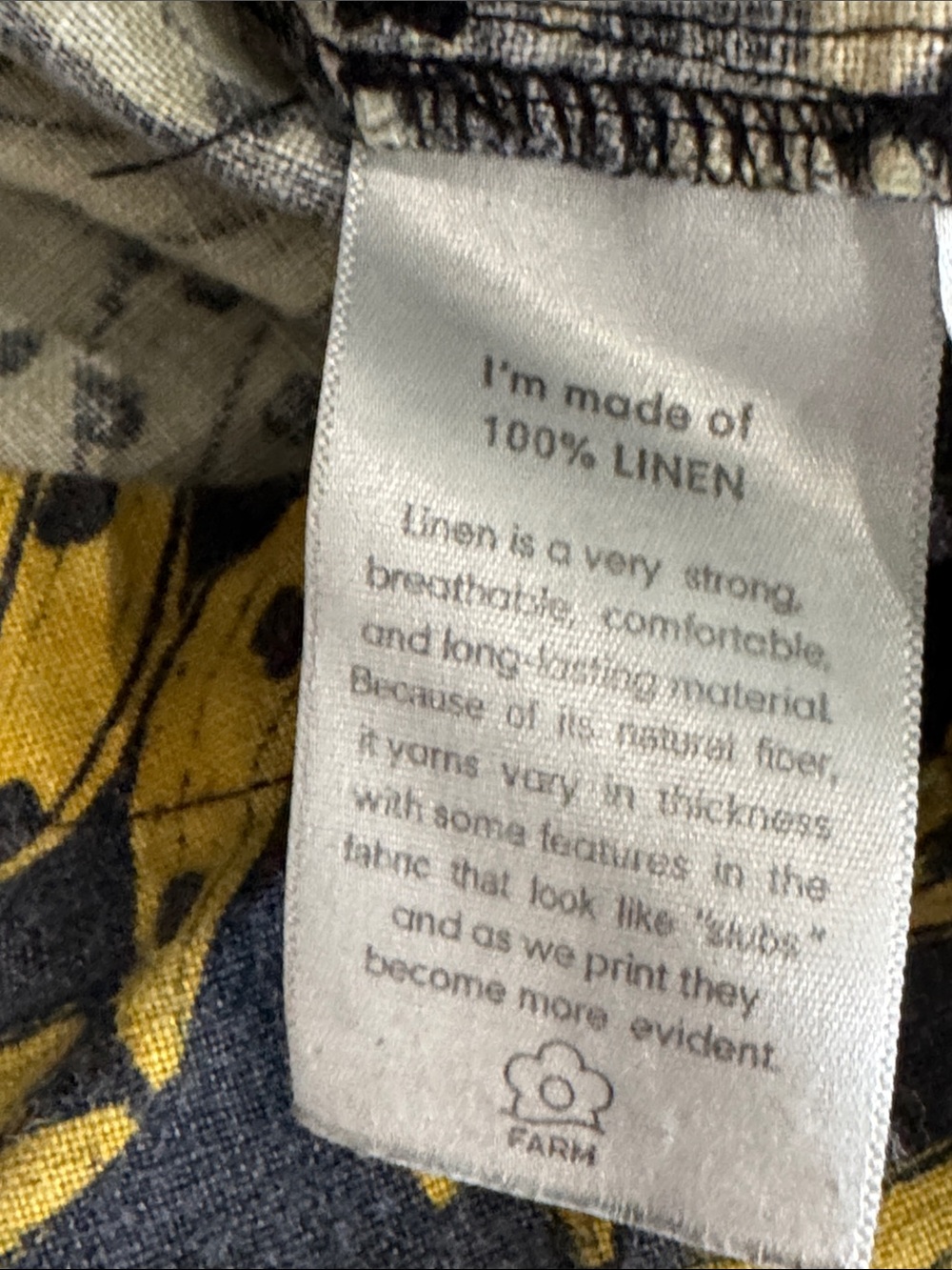 Farm Rio Linen Yellow Banana-Print Button-Up Romper R15 - Picture 6 of 7